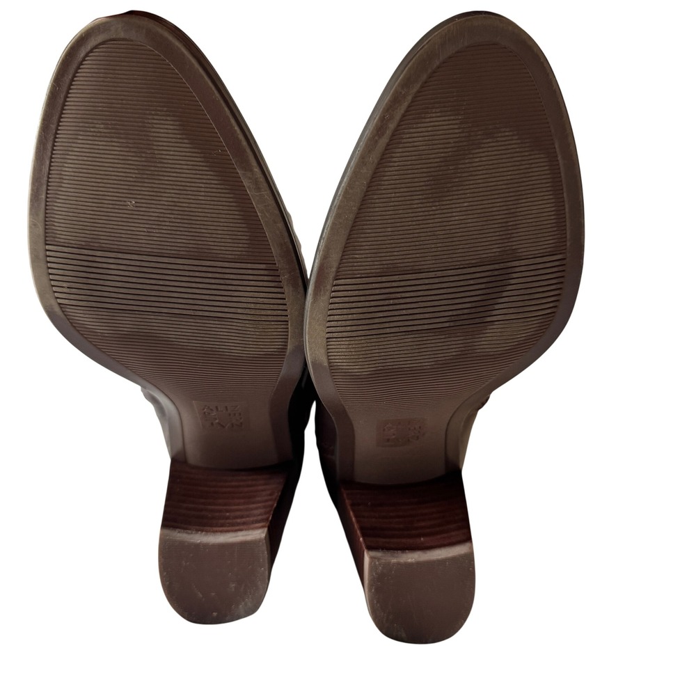 Naturalizer Kelsey Wide Calf Riding Boots 7.5W Leather Dark Brown Equestrian - Picture 8 of 13